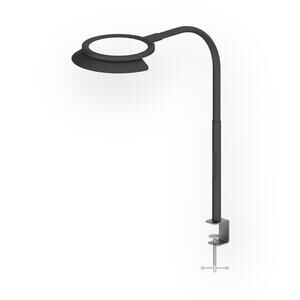 QINER LED Desk Lamp, Clamp Lamp, Touch Control Table Lamp with Sunshade